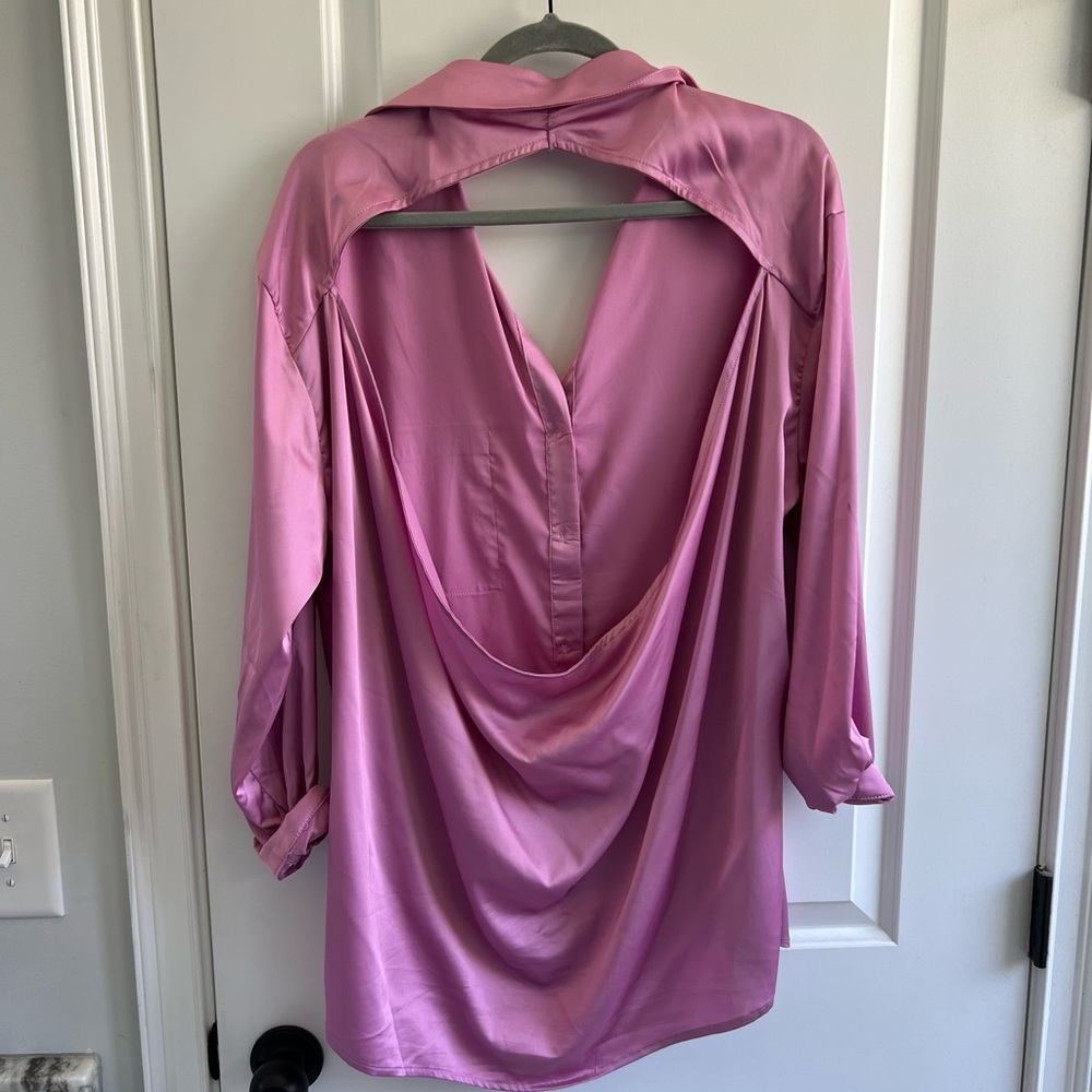 Open back blouse SkyLar Rose